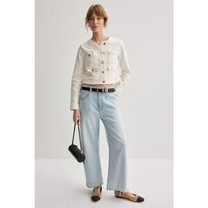 PAIGE Blue Arellia Ankle Jeans Size 27 with Stains